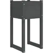 vidaXL Jardinière Gris 40x40x81 cm Bois massif de pin