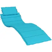 vidaXL Coussin de chaise longue turquoise tissu oxford