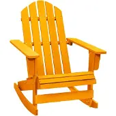 vidaXL Chaise à bascule Adirondack en bois massif de sapin orange