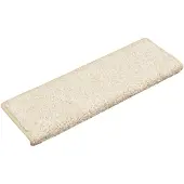 vidaXL Tapis d'escalier 15 pièces 65 x 21 x 4 cm Blanc Bord rectangulaire
