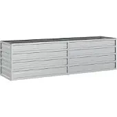 vidaXL -Pflanzer erhöhte 160 x 40 x 45 cm galvanisé Stahl Silber