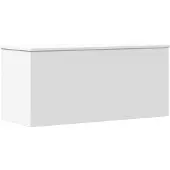 vidaXL Coffre blanc 100x42x46 cm Bois composite