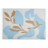 Beliani Couverture Hakui 130 X 170 Cm Bleu