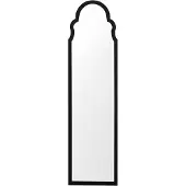 Beliani Miroir de sol noir cadre MDF verre 40 x 150 cm haut avec pied design moderne