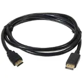 SBOX DP-HDMI M/M 2m DP-HDMI-2 (2 m), Câble vidéo, Noir