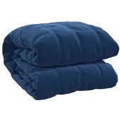 vidaXL Couverture lestée Bleu 150x200 cm 7 kg Tissu