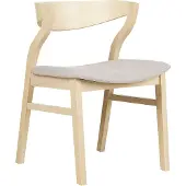 Beliani Lot de 2 chaises de salle à manger en bois foncé et aggloméré beige coussins d'assise en polyester style rétro traditionnel