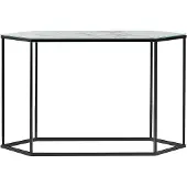Beliani Console Perrin Effet Marbre Noir