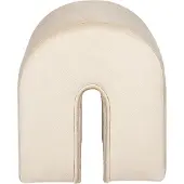 Beliani Pouf MODOC Beige Velours