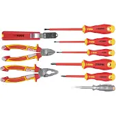 Felo Screwdriver Set 9 Pieces Rouge