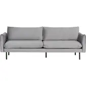 Beliani Ensemble De Salon En Velours Gris Vinterbro