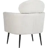 Beliani Fauteuil Soby Tissu Crème