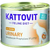 Kattovit Feline Diet Urinary Nourriture humide au poulet pour les chats ayant des problèmes urinaires 12x185 g