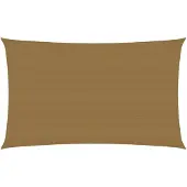vidaXL Voile d'ombrage 160 g/m² Taupe 5x8 m PEHD