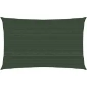 vidaXL Voile d'ombrage 160 g/m² Vert foncé 6x8 m PEHD
