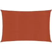vidaXL Voile d'ombrage 160 g/m² Terre cuite 5x6 m PEHD