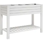 vidaXL Lit surélevé blanc 110x45x79 cm Polypropylène