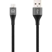 BlueBuilt Câble USB-A vers Micro USB 1,5 m Nylon Noir
