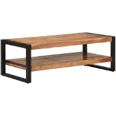 vidaXL Table basse 120x55x40 cm en bois massif d'acacia
