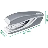 Leitz Agrafeuse Mini Nexxt WOW 5528, bleu pétrole