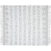 Beliani Couverture Yamalak Tissu 130 X 150 Cm Gris Clair