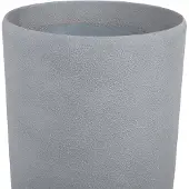 Beliani Pot De Fleurs En Pierre Grise 31 X 31 X 58 Cm Abdera