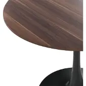 Beliani Table De Repas Boca Bois Foncé