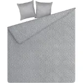 Beliani Couvre-Lits Avec Coussins Alamut 160 X 220 Cm Gris