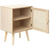 Beliani Table De Chevet Bois Clair Almo
