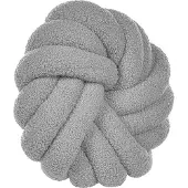 Beliani Lot de 2 coussins Boucle Node Gris 31 x 31 cm AKOLA (31 cm)
