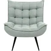 Beliani Fauteuil Alvesta Tissu Vert Menthe
