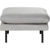 Beliani Ottoman VINTERBRO Gris Velours