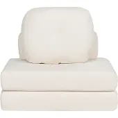Beliani Canapé-Lit Olden Blanc Bouclé