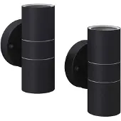vidaXL Lampes murales extérieures LED 2 pcs. Acier inoxydable Montée/Descente
