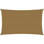 vidaXL Voile d'ombrage 160 g/m² Taupe 4x7 m PEHD