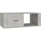 vidaXL Table basse gris béton 100x50,5x35 cm Bois composite