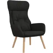 vidaXL Fauteuil relax noir tissu