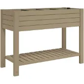 vidaXL Lit surélevé brun clair 110x45x79 cm Polypropylène