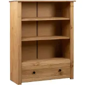 vidaXL Bibliothèque 80x35x110 cm Bois de pin massif Assortiment Panama