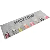 vidaXL Tapis de cuisine lavable impression shoezone 60x180 cm velours