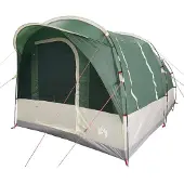 vidaXL Tente tunnel 3 personnes Vert Imperméable