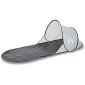 vidaXL Tente de plage Gris Pop-Up Imperméable