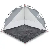 vidaXL Tente de plage Gris Quick Release Imperméable à l'eau