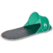 vidaXL Tente de plage vert lac Pop-Up imperméable
