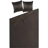 Beliani Couvre-Lits Avec Coussins Rayen 140 X 210 Cm Marron