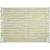 Beliani Couverture Nuwar Tissu 130 X 170 Cm Jaune