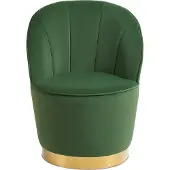 Beliani Fauteuil Alby Velours Vert Foncé