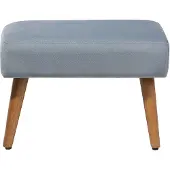 Beliani Repose-pied TAKOMA Gris Velours