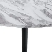 Beliani Table De Repas Mosby Effet Marbre Gris