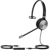 Yealink UH36 Mono - Casque - On-Ear - Filaire - USB, prise 3.5mm - Noir et Argent (UH36 Mono Teams)